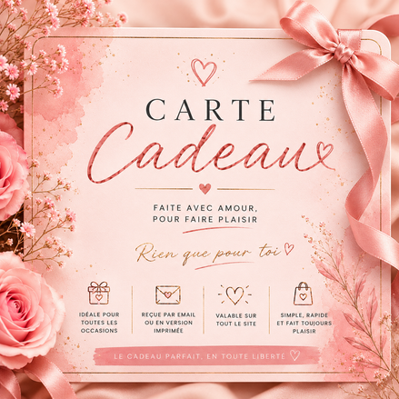 Carte cadeau Secret de Cristaux pour offrir un bijou en pierres naturelles