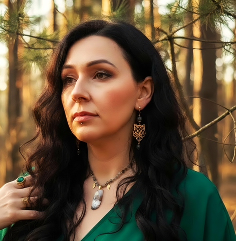 Collier de perles Divina en merlinite 