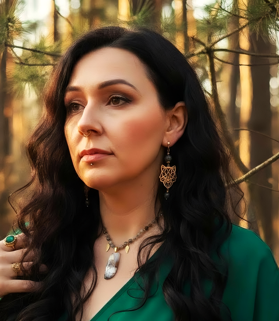 Collier de perles Divina en merlinite 