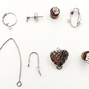 Boucles d'oreilles argentées sur mesure, pierre et fermoir au choix, fait mains sur commande