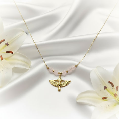 collier doré isis déesse
