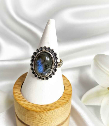Bague en argent s925 et labradorite