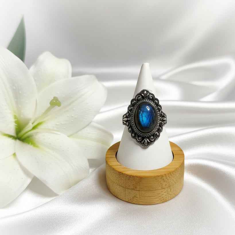 Bague en argent s925 et labradorite