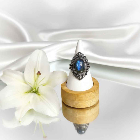 Bague en argent s925 et labradorite