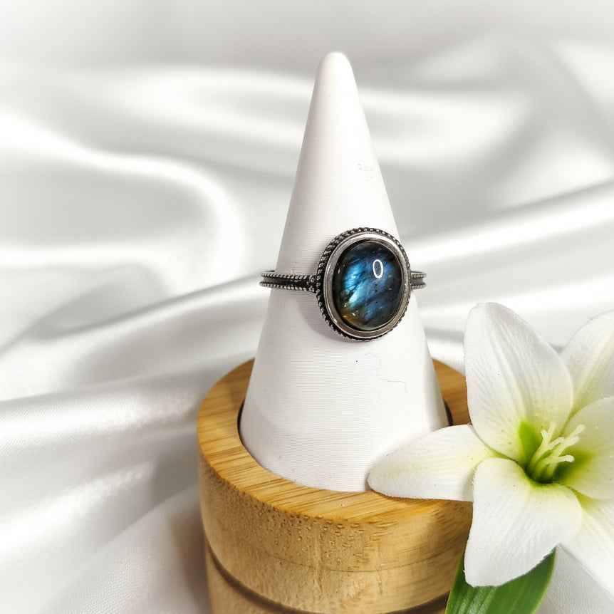 Bague en argent s925 et labradorite