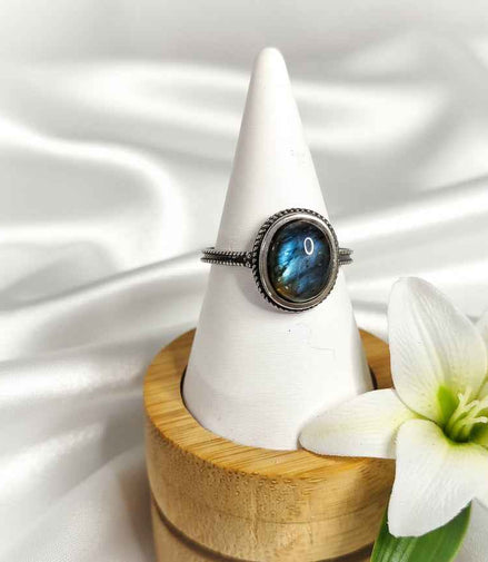 Bague en argent s925 et labradorite