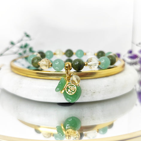 bracelet pierre de chance abondance réussite