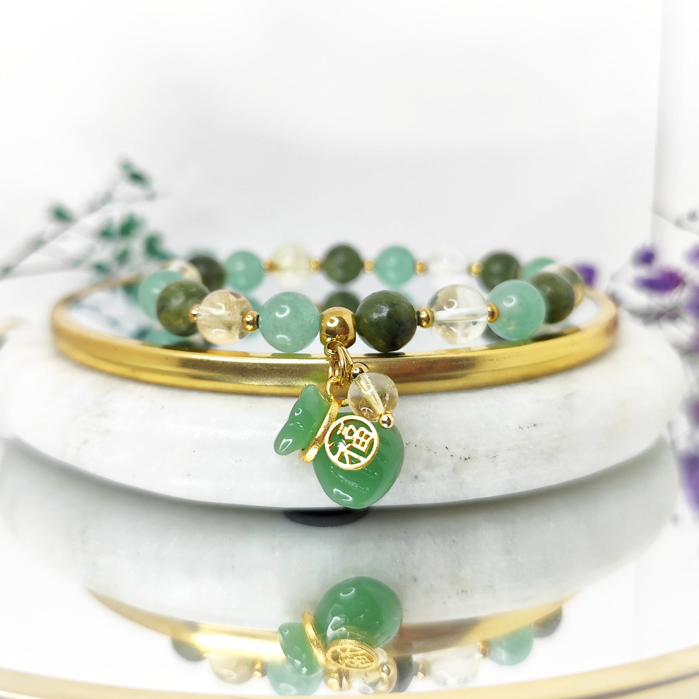 bracelet pierre de chance abondance réussite