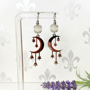 boucles d'oreilles lune