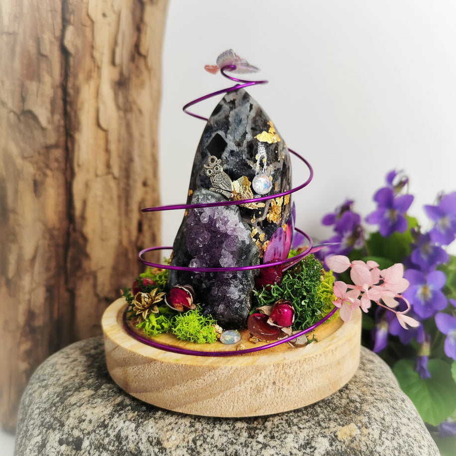décoration féérique miniature en pierre