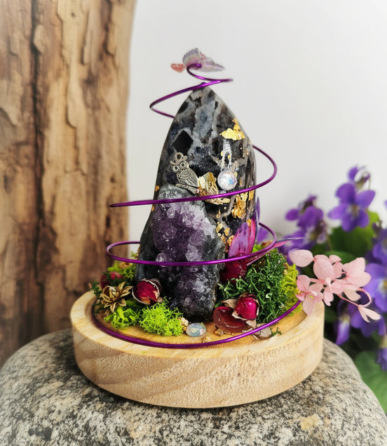 décoration féérique miniature en pierre