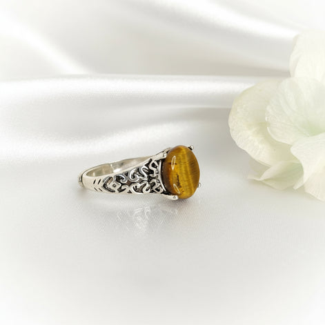 bague oeil de tigre