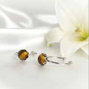 bague fine oeil de tigre
