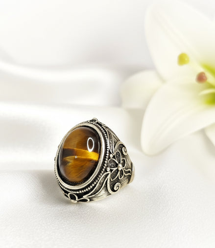 bague oeil de tigre