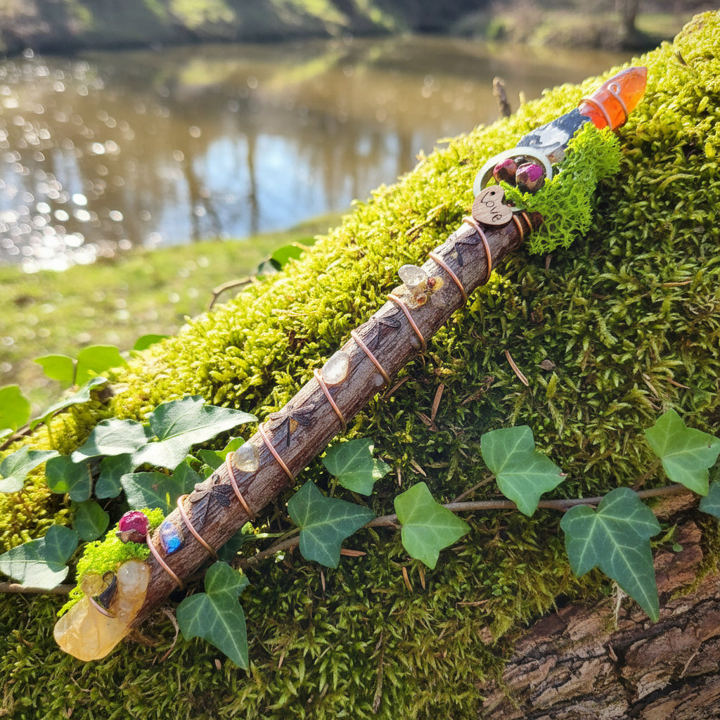 baguette énergétique en bois noisettier