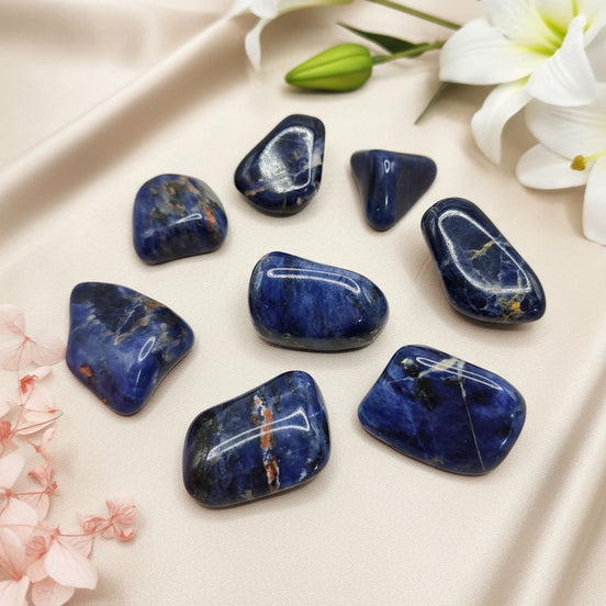 Pierre de sodalite roulées de qualité 3/4cm