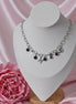 Collier AME argenté et améthyste