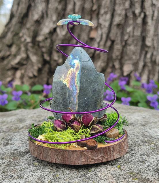 piece artistique en labradorite