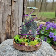 pierre en labradorite artistique
