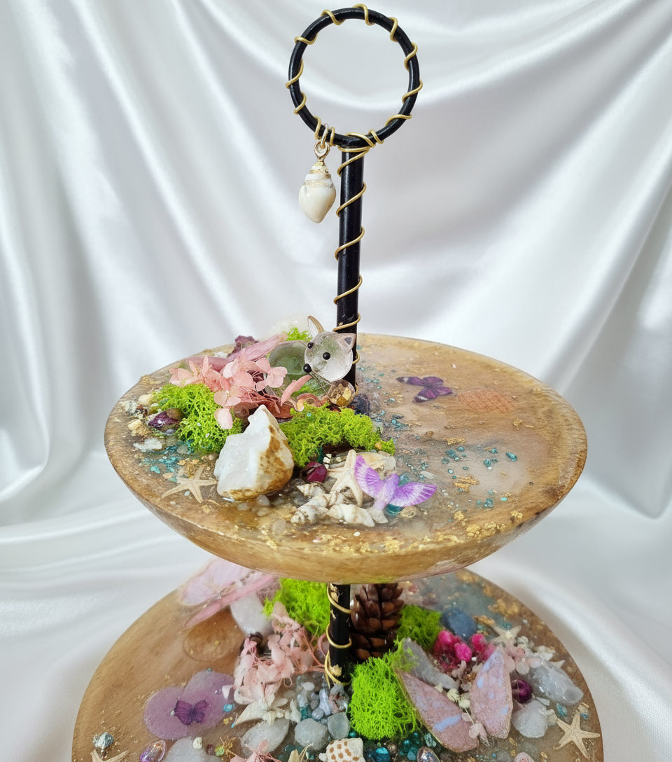 création artisanale fait main en bois et pierres