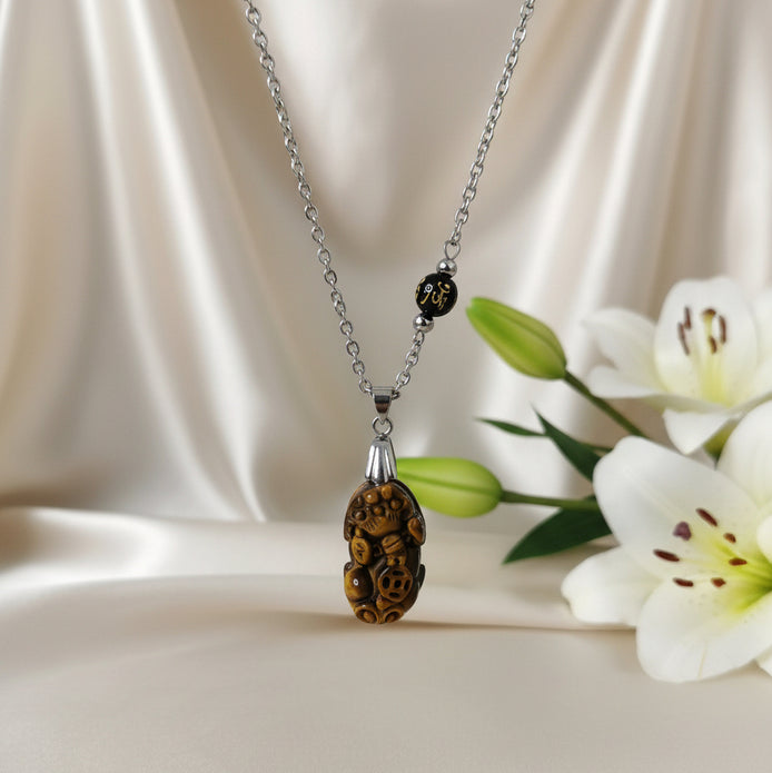 sautoir pixiu en pierre protection chance