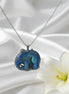 elephant en pierre labradorite bleu