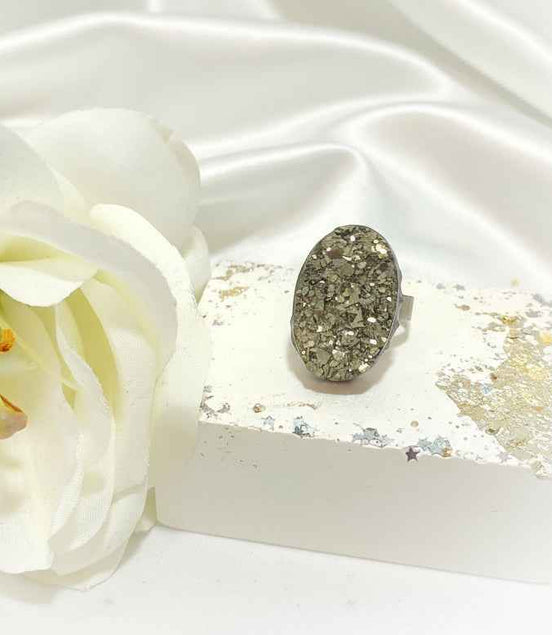 Bague en Pyrite brute