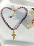 Collier de perle en améthyste
