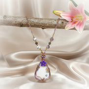 Collier merlinite sertissage cuivre