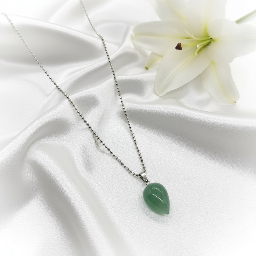 bijou en aventurine verte
