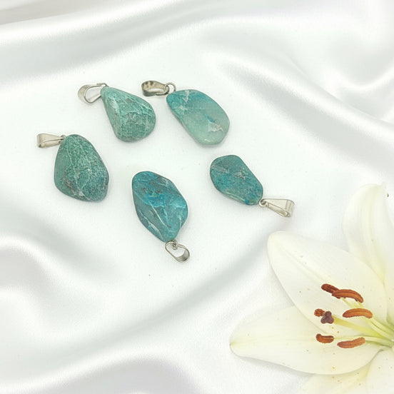Chrysocolle pendentif vertus