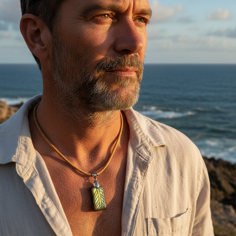 cadeau homme ecolo vegan collier