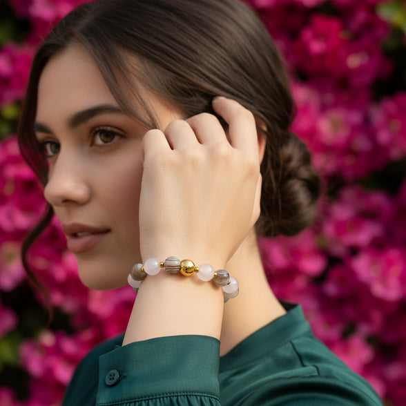 bracelet quartz rose 70300