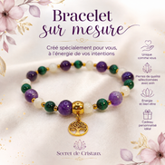 bracelet sur mesure en pierres naturelles artisanal