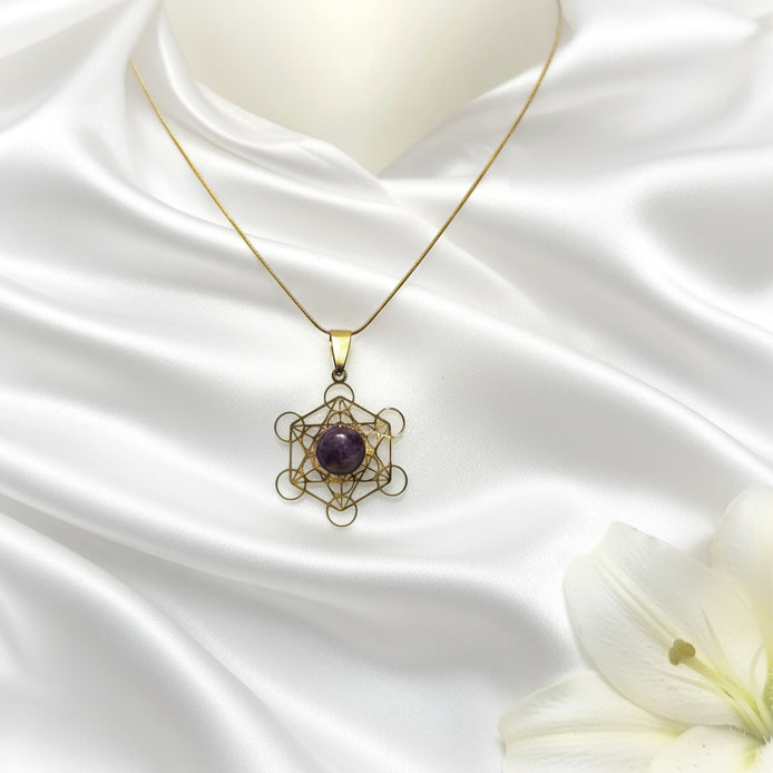 Collier Métatron améthyste ou labradorite