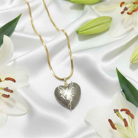 Collier Éclat doré en Pyrite sur chaine