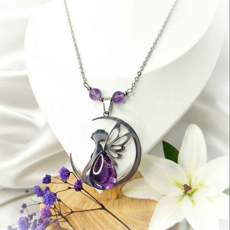 Collier fée et améthyste extra