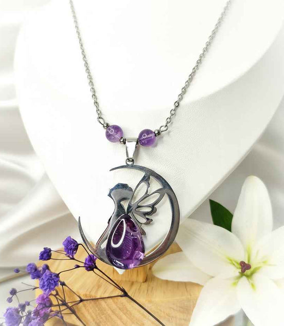 Collier fée et améthyste extra