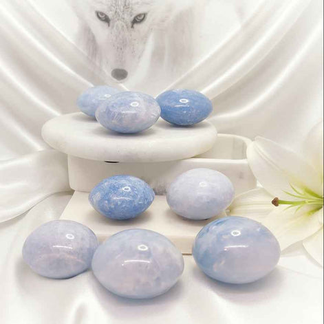 Calcite bleu extra de Madagascar au choix