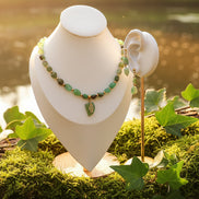 Collier de perles en Chrysoprase