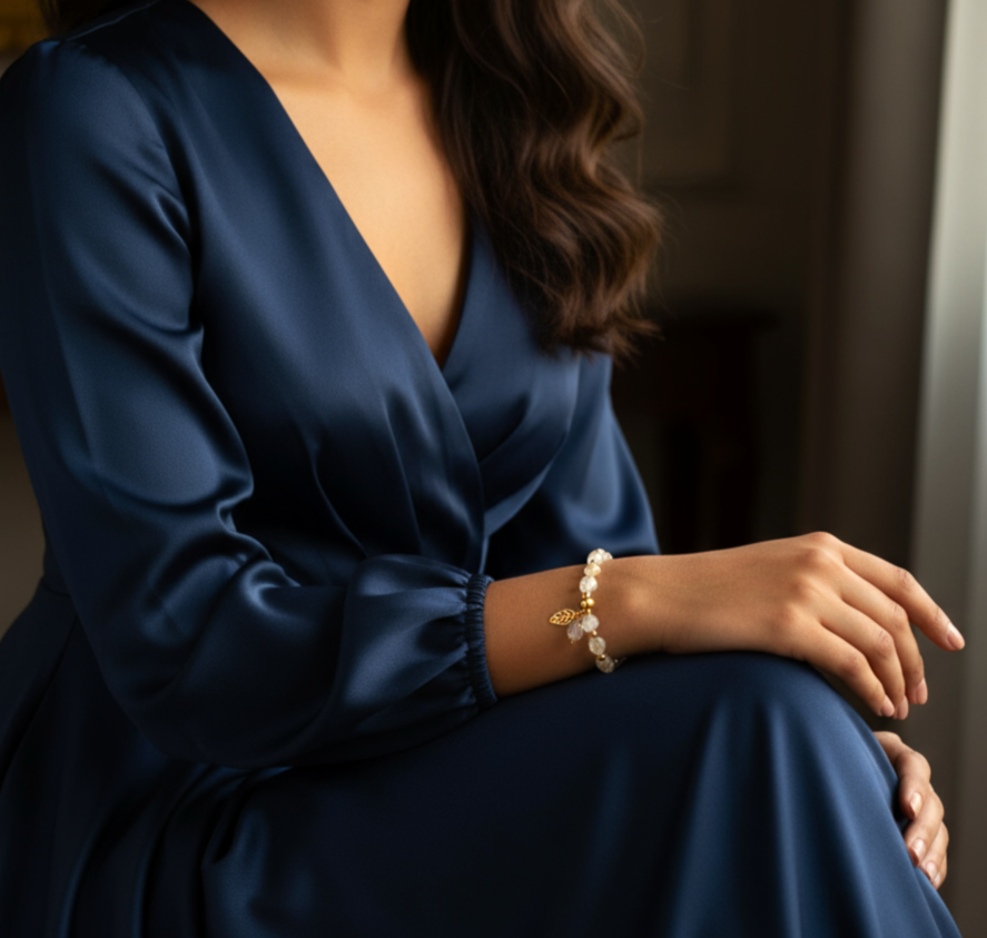 Collier doré Conscience en topaze