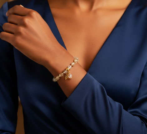 Collier doré Conscience en topaze