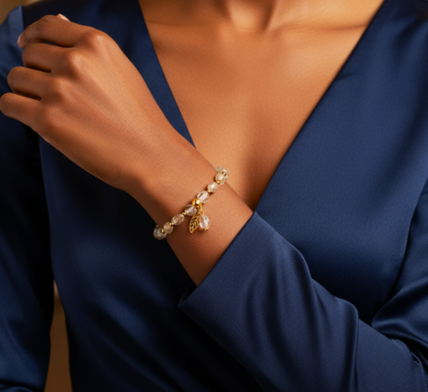 Collier doré Conscience en topaze