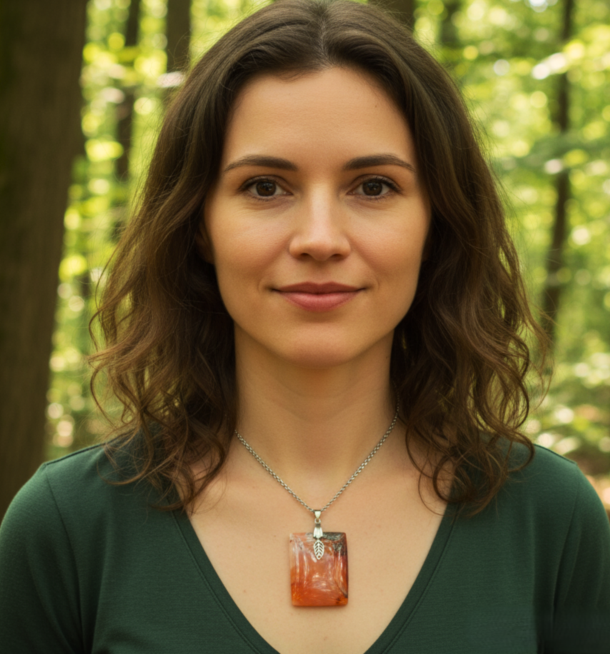 collier cornaline argent