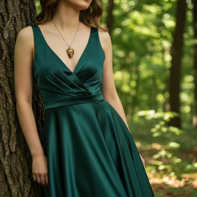 bijou coeur en pierres