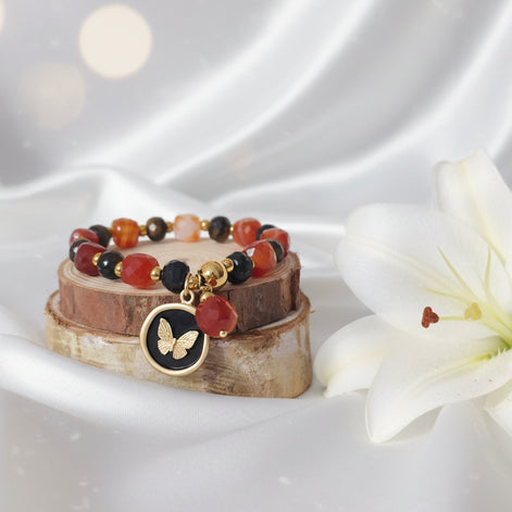 boijou cornaline oeil de tigre