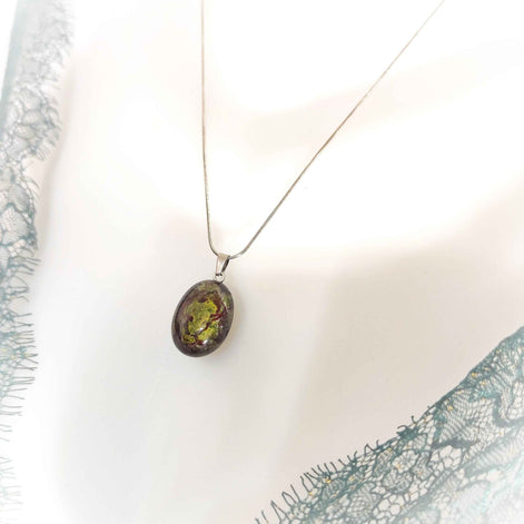 Collier et Jaspe sanguin