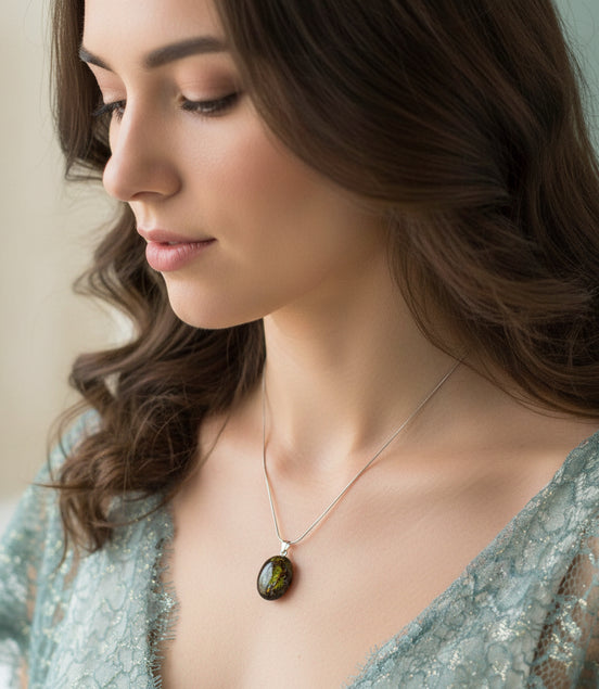 Collier et Jaspe sanguin