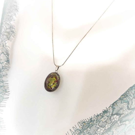 Collier et Jaspe sanguin