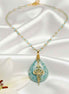 Collier turquoise en Amazonite & unalome